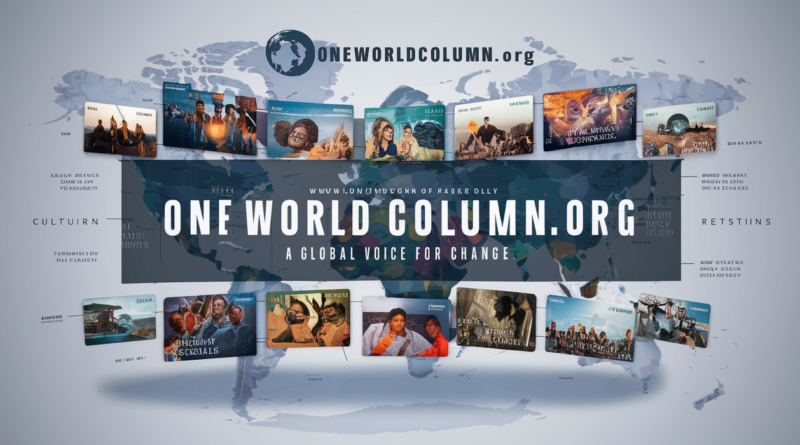 Discover Diverse Global Voices on // Oneworldcolumn.org